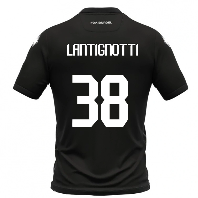 Danxen Dětské Andrea Lantignotti #38 Černobílá Daleko Hráčské Dresy 2025/26 Dres