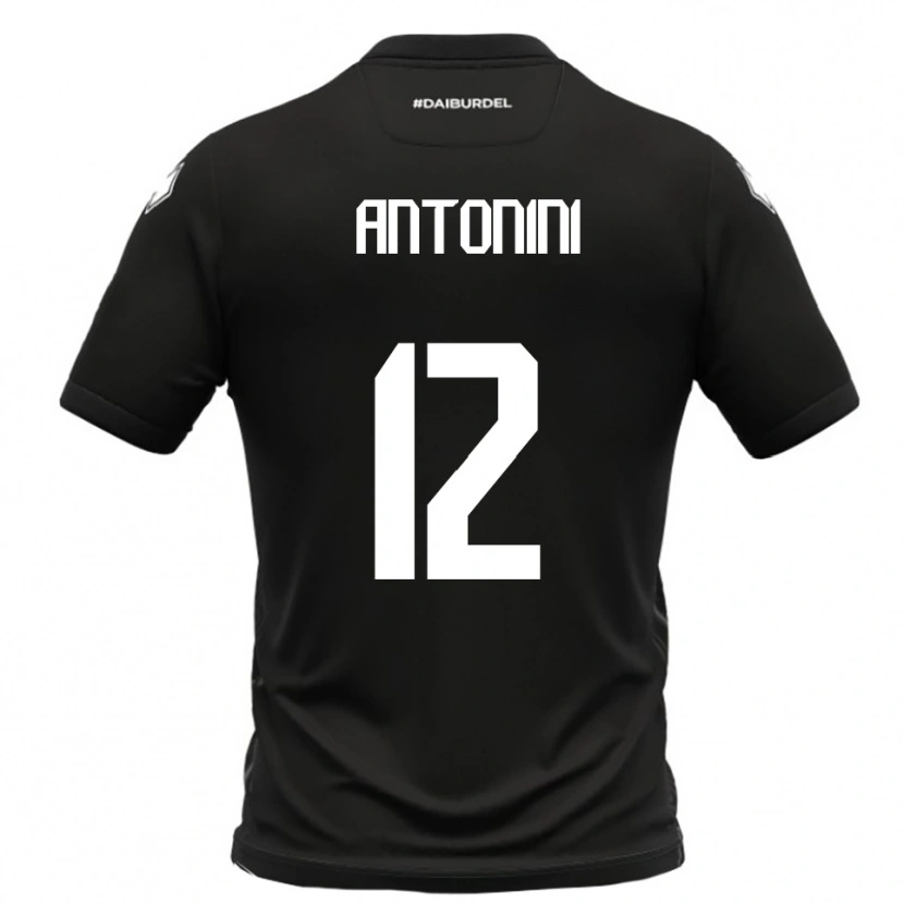 Danxen Dětské Francesco Antonini #12 Černobílá Daleko Hráčské Dresy 2025/26 Dres