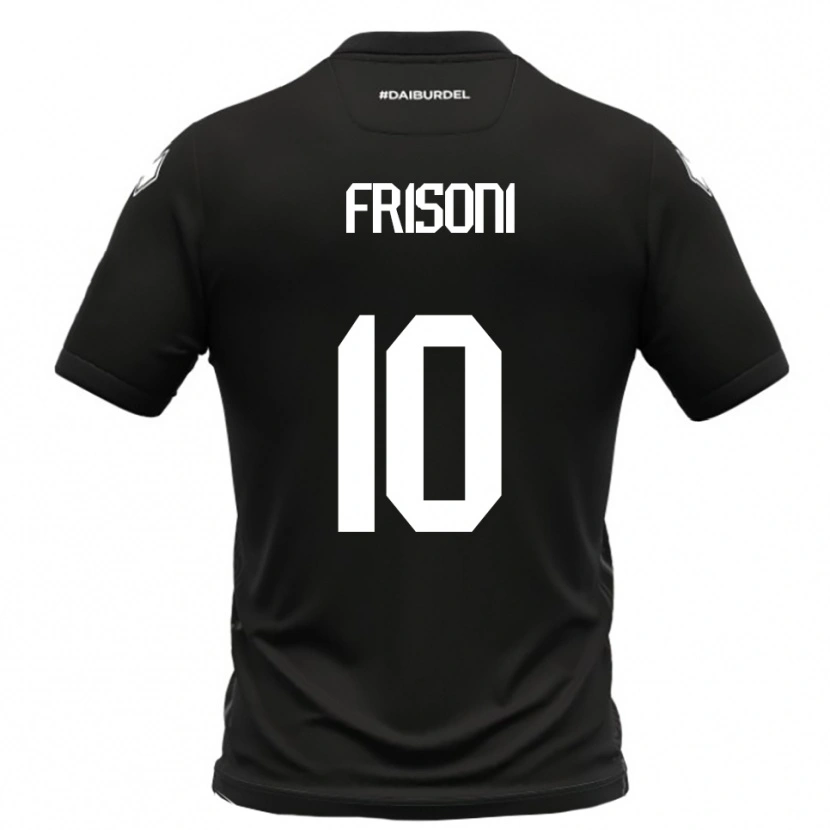 Danxen Dětské Riccardo Frisoni #10 Černobílá Daleko Hráčské Dresy 2025/26 Dres