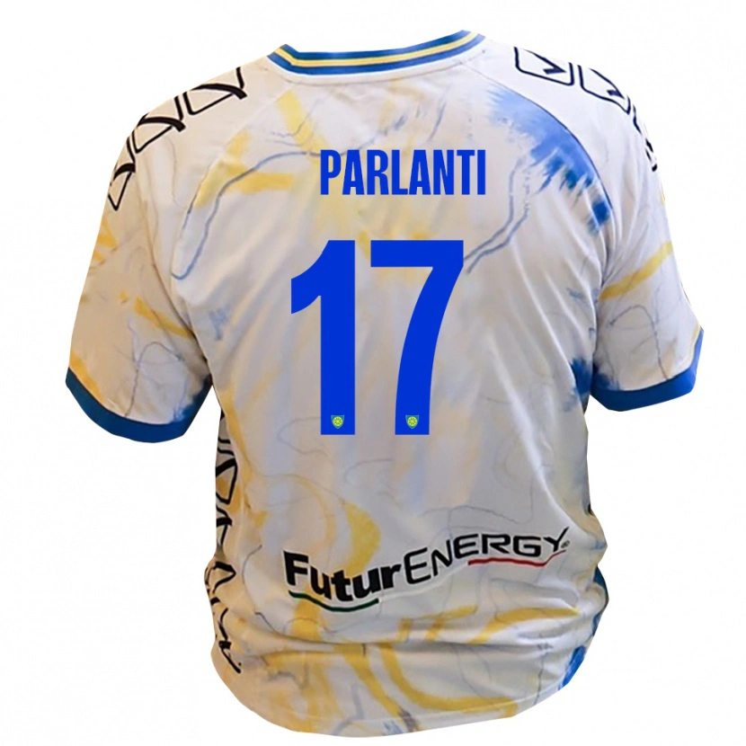 Danxen Dětské Gabriele Parlanti #17 Bílá Žlutá Modrá Daleko Hráčské Dresy 2025/26 Dres