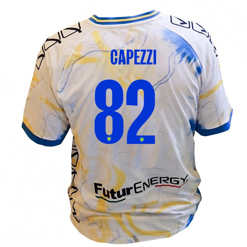 Danxen Dětské Leonardo Capezzi #82 Bílá Žlutá Modrá Daleko Hráčské Dresy 2025/26 Dres