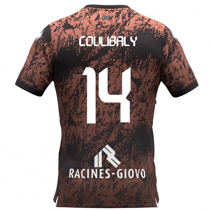 Danxen Dětské Mamadou Coulibaly #14 Hnědá Černá Daleko Hráčské Dresy 2025/26 Dres
