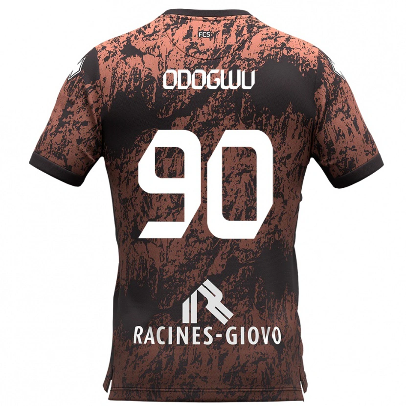 Danxen Dětské Raphael Odogwu #90 Hnědá Černá Daleko Hráčské Dresy 2025/26 Dres