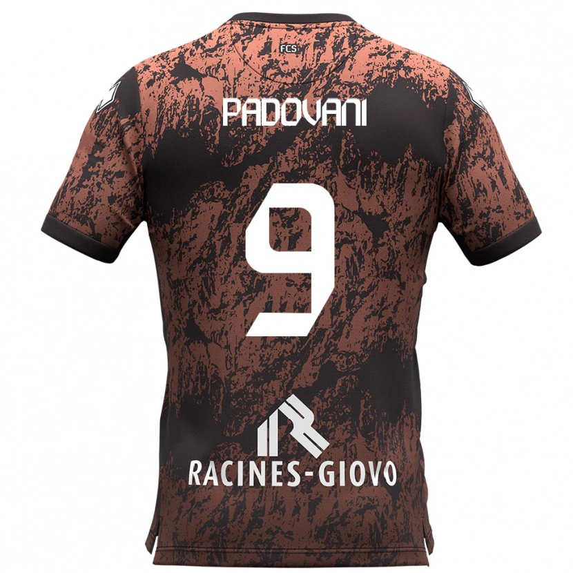 Danxen Dětské Simone Padovani #9 Hnědá Černá Daleko Hráčské Dresy 2025/26 Dres