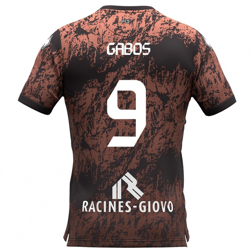 Danxen Dětské Ricky Gabos #9 Hnědá Černá Daleko Hráčské Dresy 2025/26 Dres