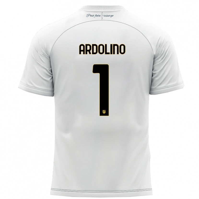 Danxen Dětské Antonio Ardolino #1 Bílá Žlutá Daleko Hráčské Dresy 2025/26 Dres