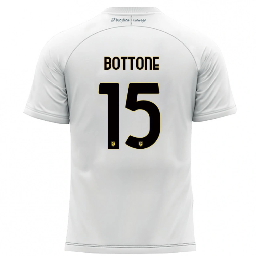Danxen Dětské Salvatore Bottone #15 Bílá Žlutá Daleko Hráčské Dresy 2025/26 Dres