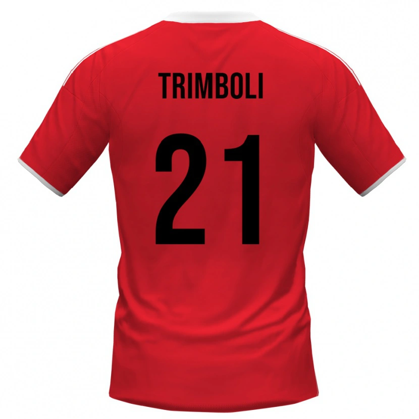 Danxen Dětské Simone Trimboli #21 Červenobílá Daleko Hráčské Dresy 2025/26 Dres