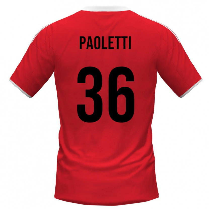 Danxen Dětské Flavio Paoletti #36 Červenobílá Daleko Hráčské Dresy 2025/26 Dres