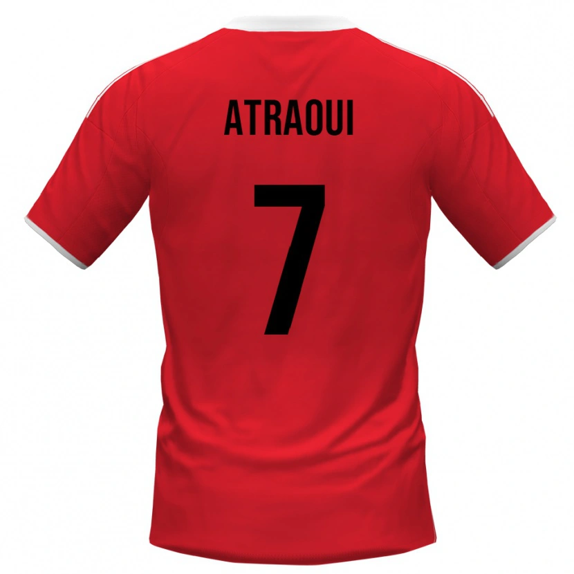 Danxen Dětské Adam Atraoui #7 Červenobílá Daleko Hráčské Dresy 2025/26 Dres