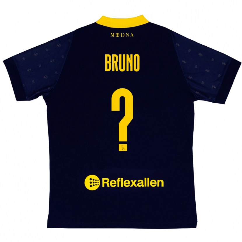 Danxen Dětské Giovanni Bruno #0 Tmavě Modrá Žlutá Daleko Hráčské Dresy 2025/26 Dres