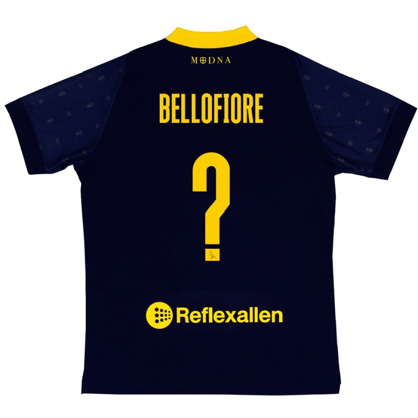 Danxen Dětské Raffaele Bellofiore #0 Tmavě Modrá Žlutá Daleko Hráčské Dresy 2025/26 Dres