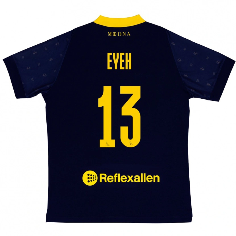 Danxen Dětské Nicholas Eyeh #13 Tmavě Modrá Žlutá Daleko Hráčské Dresy 2025/26 Dres