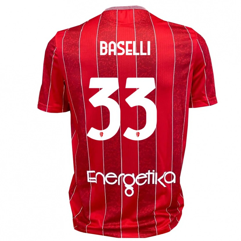 Danxen Dětské Daniele Baselli #33 Červenobílá Daleko Hráčské Dresy 2025/26 Dres