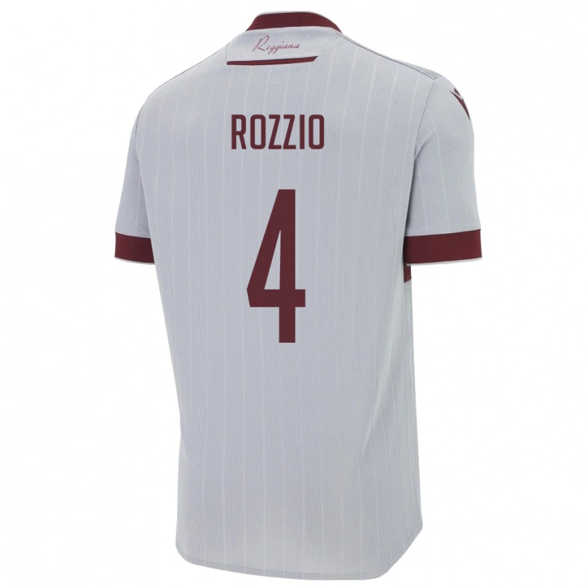 Danxen Dětské Paolo Rozzio #4 Vínová Bílá Daleko Hráčské Dresy 2025/26 Dres
