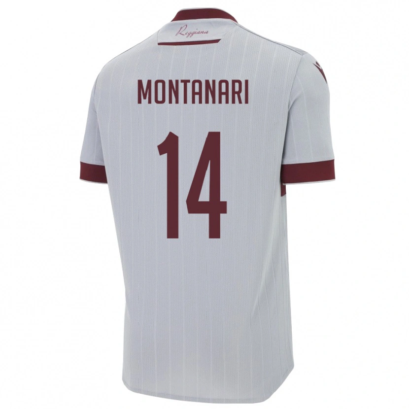 Danxen Dětské Giacomo Montanari #14 Vínová Bílá Daleko Hráčské Dresy 2025/26 Dres