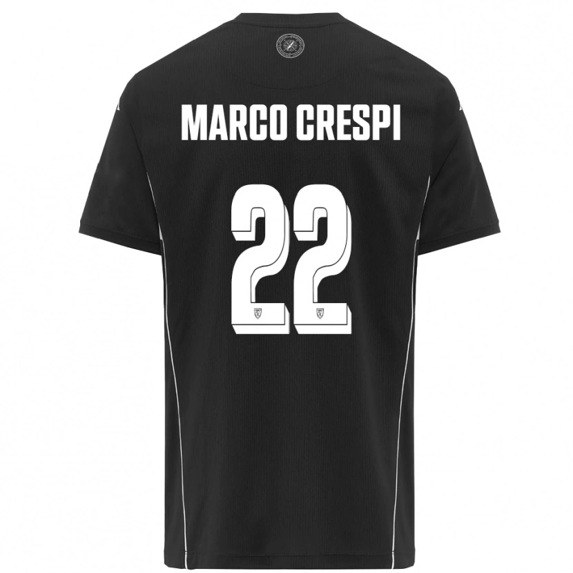 Danxen Dětské Gian Marco Crespi #22 Černobílá Daleko Hráčské Dresy 2025/26 Dres