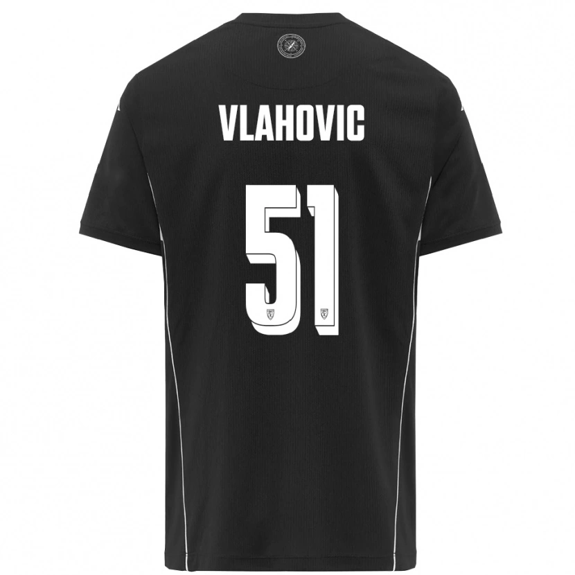 Danxen Dětské Vanja Vlahović #51 Černobílá Daleko Hráčské Dresy 2025/26 Dres