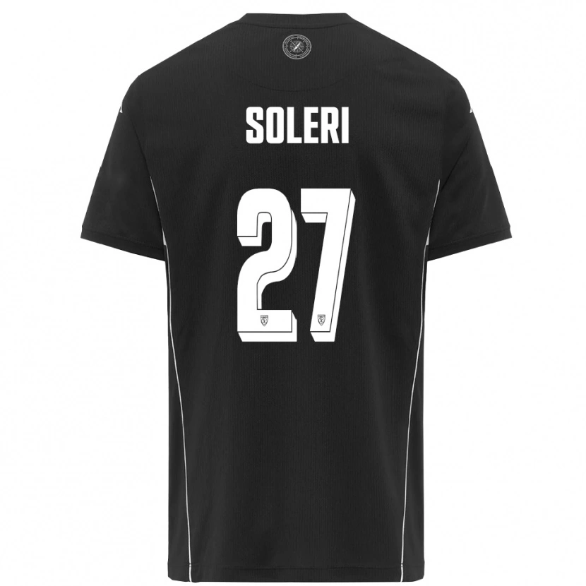 Danxen Dětské Edoardo Soleri #27 Černobílá Daleko Hráčské Dresy 2025/26 Dres