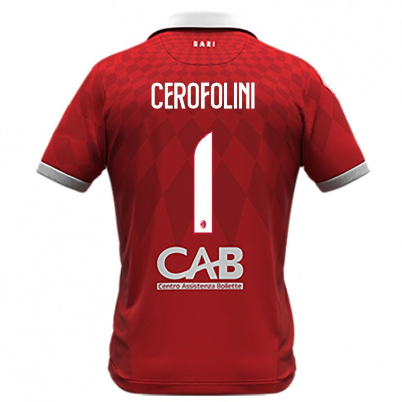 Danxen Dětské Michele Cerofolini #1 Červenobílá Daleko Hráčské Dresy 2025/26 Dres