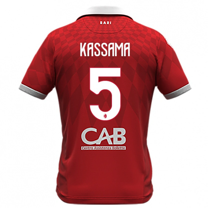 Danxen Dětské Sheriff Kassama #5 Červenobílá Daleko Hráčské Dresy 2025/26 Dres