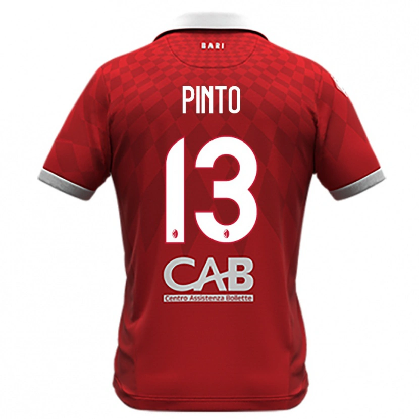 Danxen Dětské Francesco Pinto #13 Červenobílá Daleko Hráčské Dresy 2025/26 Dres