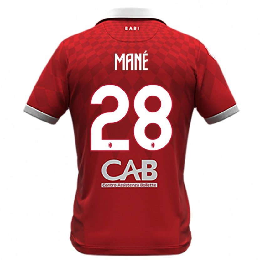 Danxen Dětské Moussa Mané #28 Červenobílá Daleko Hráčské Dresy 2025/26 Dres