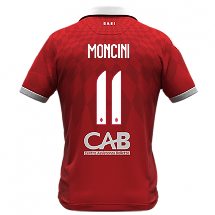 Danxen Dětské Gabriele Moncini #11 Červenobílá Daleko Hráčské Dresy 2025/26 Dres