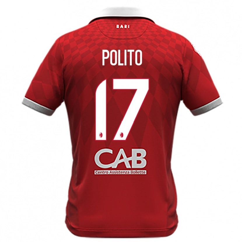 Danxen Dětské Fabio Polito #17 Červenobílá Daleko Hráčské Dresy 2025/26 Dres