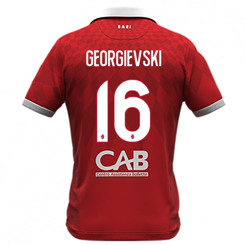 Danxen Dětské Toma Georgievski #16 Červenobílá Daleko Hráčské Dresy 2025/26 Dres