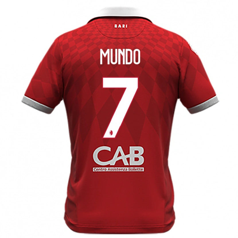 Danxen Dětské Nicolò Mundo #7 Červenobílá Daleko Hráčské Dresy 2025/26 Dres