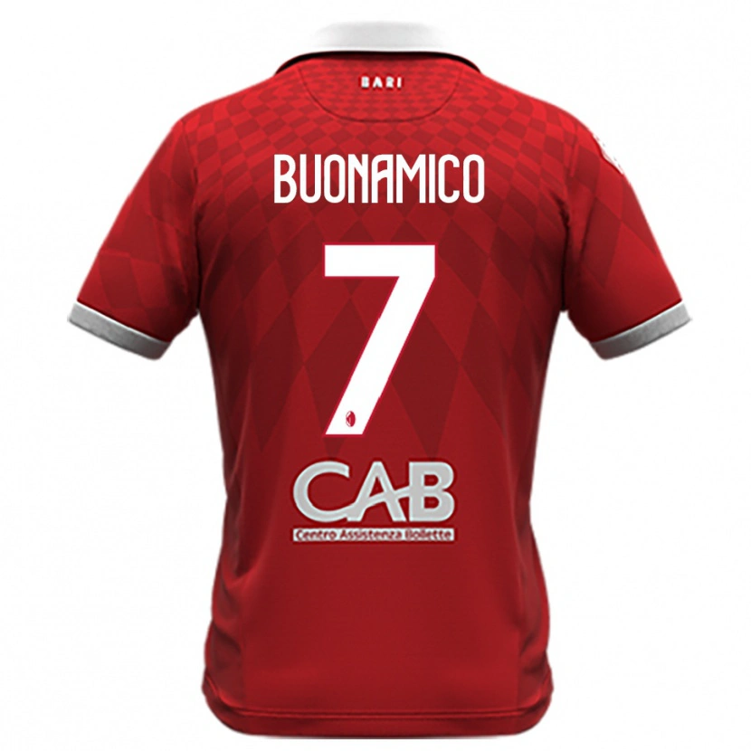 Danxen Dětské Alessandro Buonamico #7 Červenobílá Daleko Hráčské Dresy 2025/26 Dres