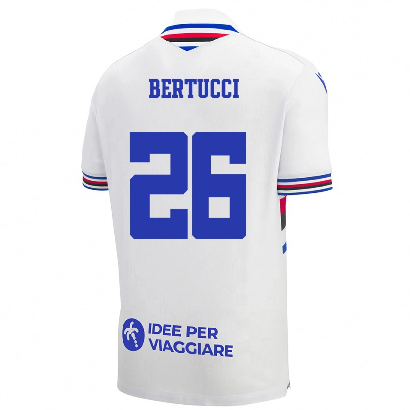 Danxen Dětské Sofia Bertucci #26 Bílo-Modročervená Daleko Hráčské Dresy 2025/26 Dres
