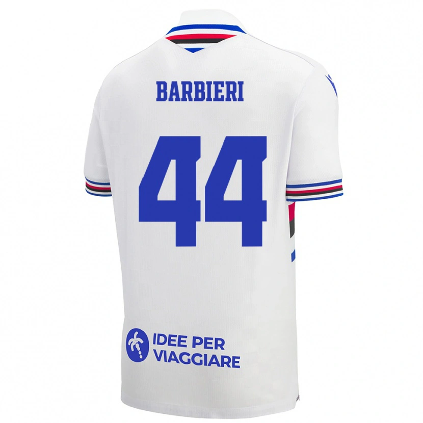 Danxen Dětské Alice Barbieri #44 Bílo-Modročervená Daleko Hráčské Dresy 2025/26 Dres
