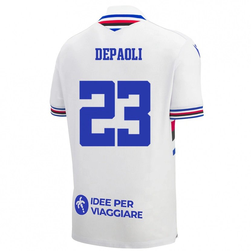 Danxen Dětské Fabio Depaoli #23 Bílo-Modročervená Daleko Hráčské Dresy 2025/26 Dres