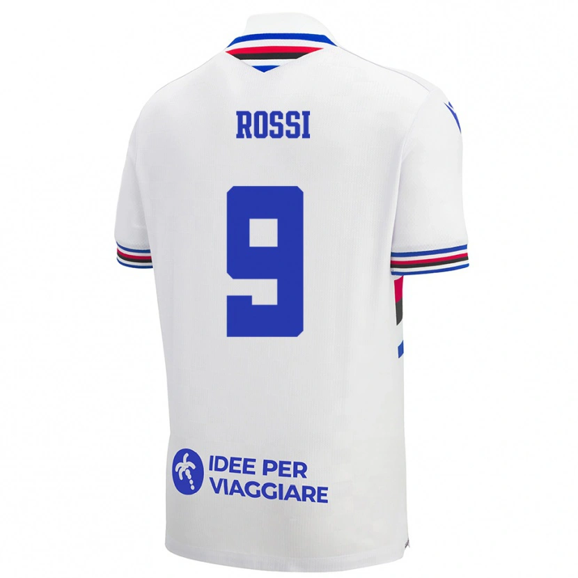 Danxen Dětské Allegra Rossi #9 Bílo-Modročervená Daleko Hráčské Dresy 2025/26 Dres