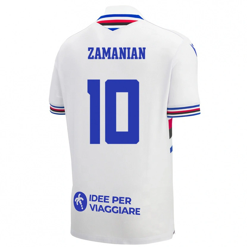 Danxen Dětské Annahita Zamanian #10 Bílo-Modročervená Daleko Hráčské Dresy 2025/26 Dres