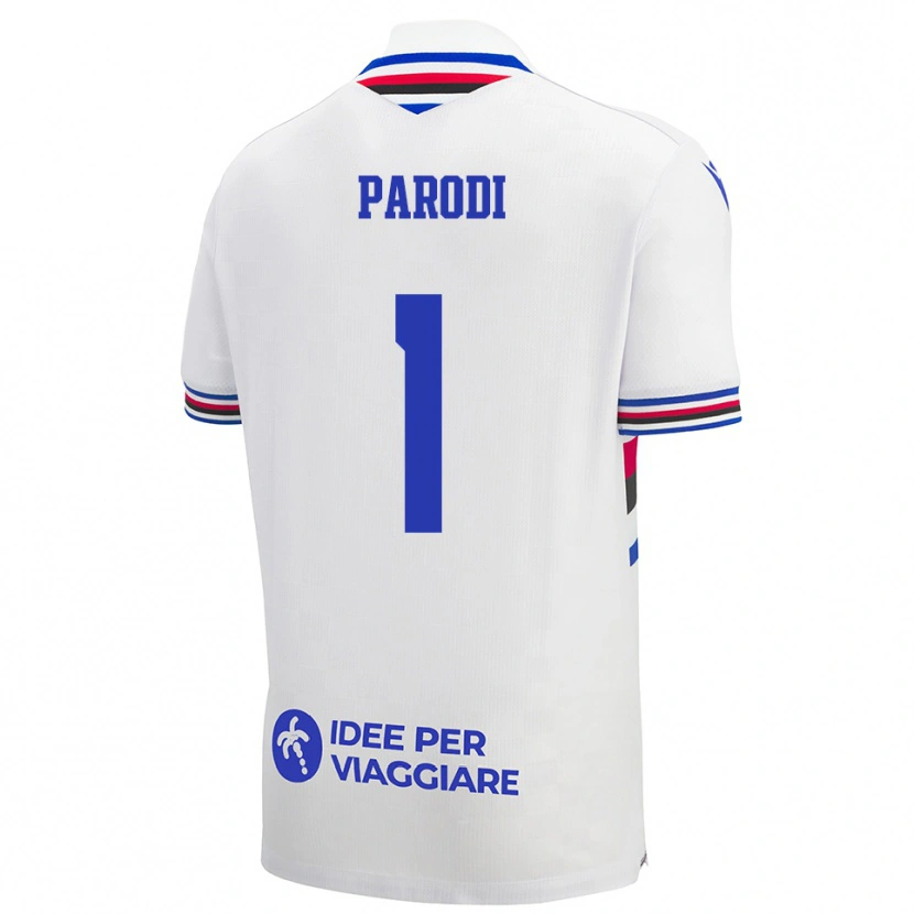 Danxen Dětské Alessio Parodi #1 Bílo-Modročervená Daleko Hráčské Dresy 2025/26 Dres