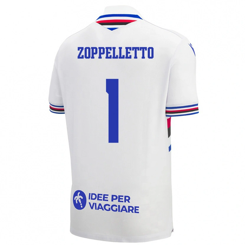 Danxen Dětské David Zoppelletto #1 Bílo-Modročervená Daleko Hráčské Dresy 2025/26 Dres