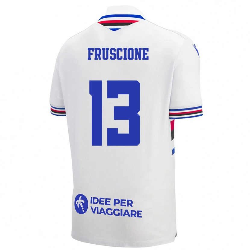 Danxen Dětské Hubert Fruscione #13 Bílo-Modročervená Daleko Hráčské Dresy 2025/26 Dres