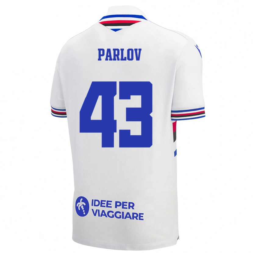 Danxen Dětské Benjamin Parlov #43 Bílo-Modročervená Daleko Hráčské Dresy 2025/26 Dres