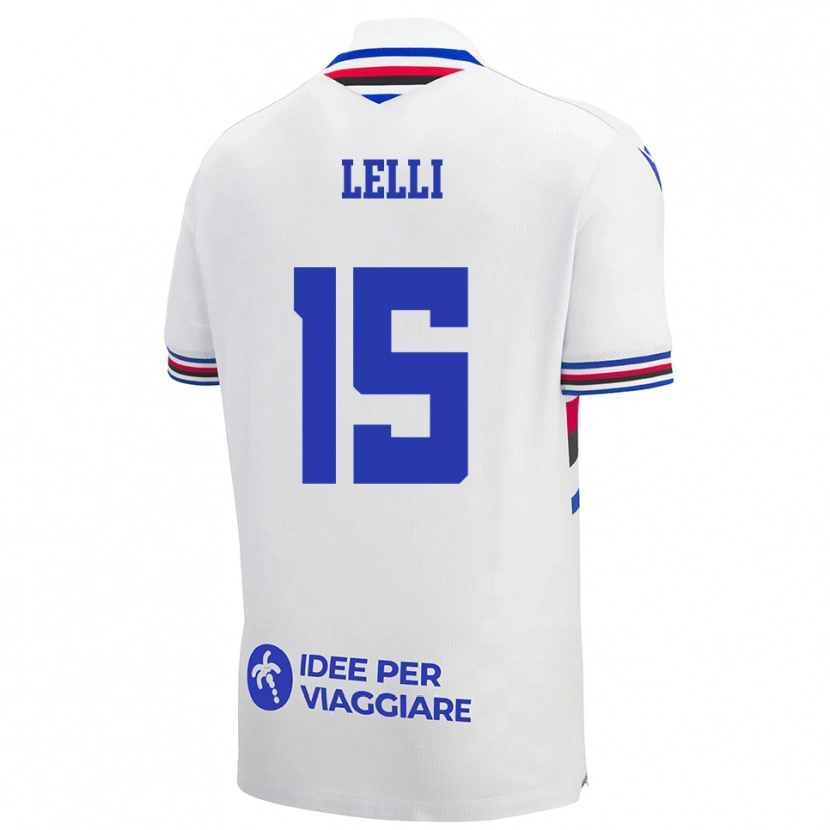 Danxen Dětské Gabriele Lelli #15 Bílo-Modročervená Daleko Hráčské Dresy 2025/26 Dres