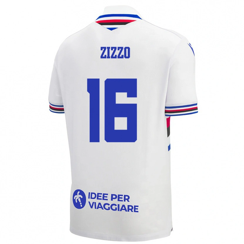 Danxen Dětské Vincenzo Zizzo #16 Bílo-Modročervená Daleko Hráčské Dresy 2025/26 Dres