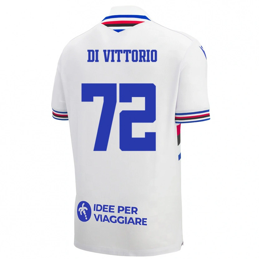 Danxen Dětské Irene Di Vittorio #72 Bílo-Modročervená Daleko Hráčské Dresy 2025/26 Dres
