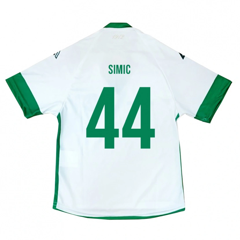 Danxen Dětské Lorenco Simic #44 Bílo-Zeleno-Modrá Daleko Hráčské Dresy 2025/26 Dres
