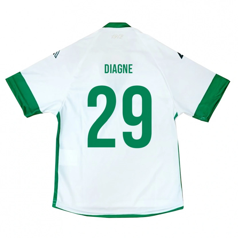 Danxen Dětské Mamadou Diagne #29 Bílo-Zeleno-Modrá Daleko Hráčské Dresy 2025/26 Dres