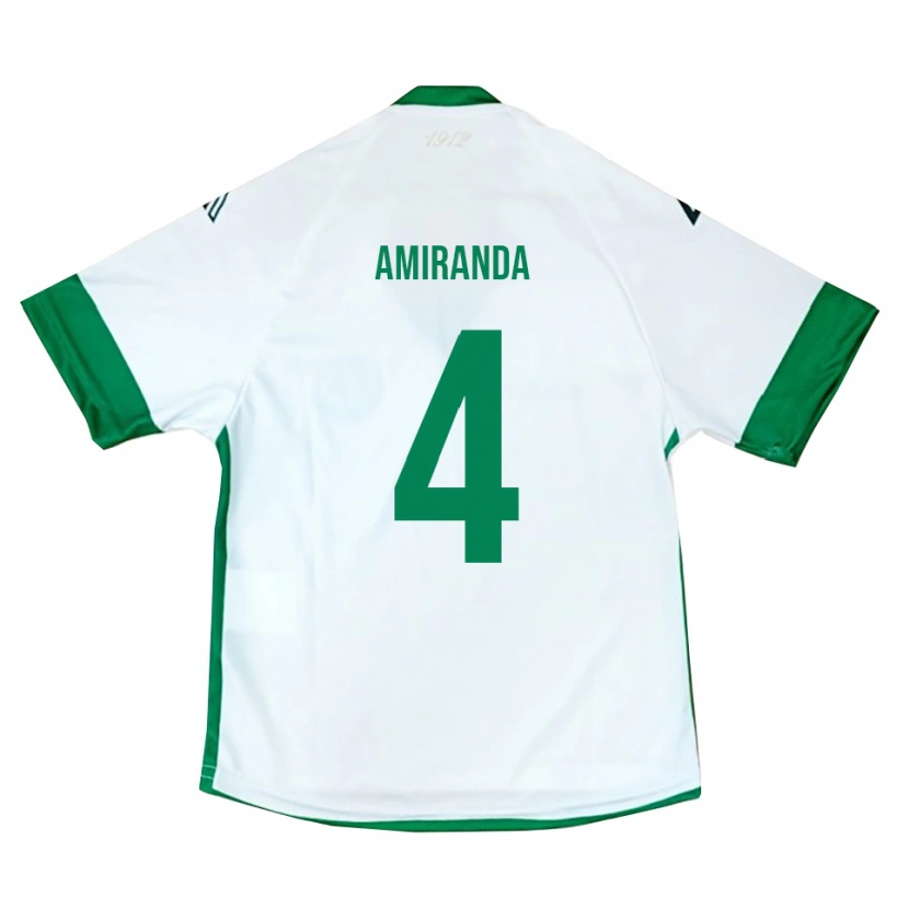 Danxen Dětské Francesco Amiranda #4 Bílo-Zeleno-Modrá Daleko Hráčské Dresy 2025/26 Dres