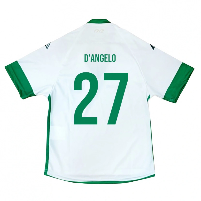 Danxen Dětské Sonny D'angelo #27 Bílo-Zeleno-Modrá Daleko Hráčské Dresy 2025/26 Dres