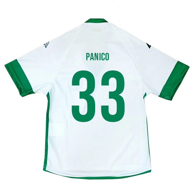 Danxen Dětské Giuseppe Panico #33 Bílo-Zeleno-Modrá Daleko Hráčské Dresy 2025/26 Dres