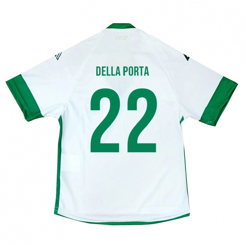 Danxen Dětské Simone Della Porta #22 Bílo-Zeleno-Modrá Daleko Hráčské Dresy 2025/26 Dres
